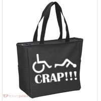 Oh Crap Wheel Chair Fail Tote Bag thumb 2