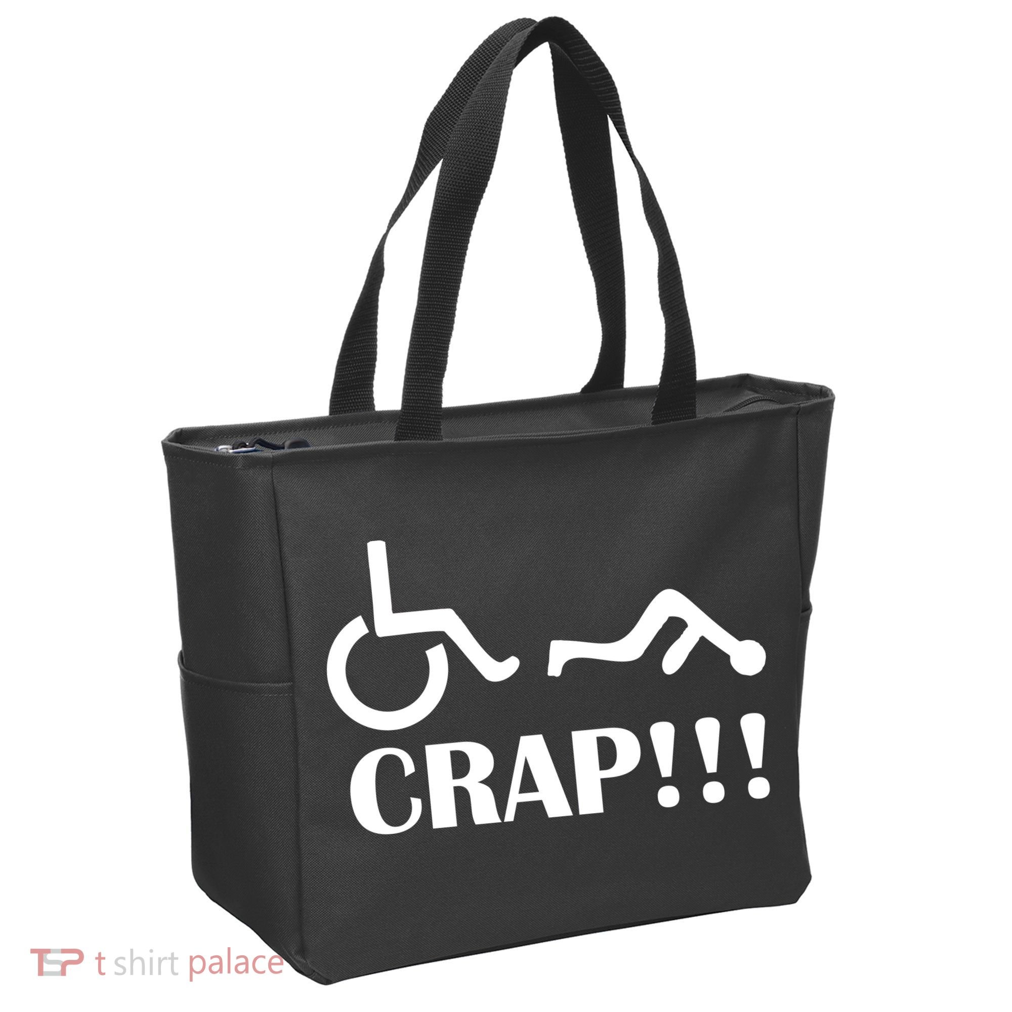 Oh Crap Wheel Chair Fail Tote Bag