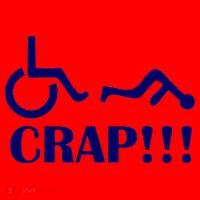 Oh Crap Wheel Chair Fail Santa Hat thumb 1