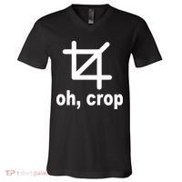 Oh Crop Math Geek V-Neck T-Shirt thumb 0