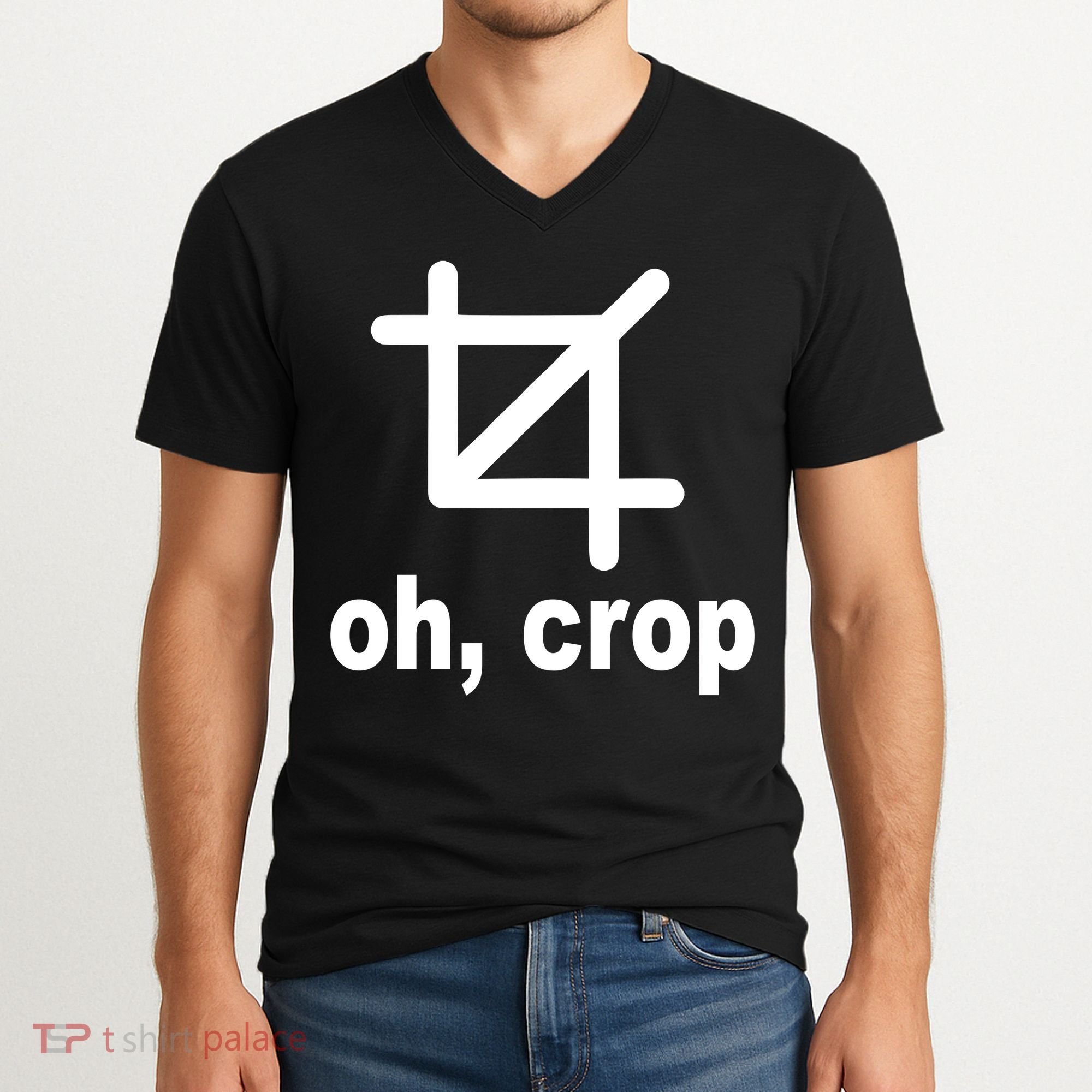 Oh Crop Math Geek V-Neck T-Shirt