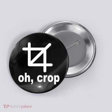 Oh Crop Math Geek Button