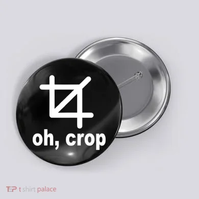Oh Crop Math Geek Button