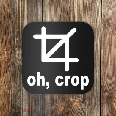 Oh Crop Math Geek Coaster