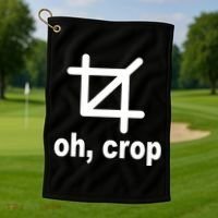 Oh Crop Math Geek Golf Towel thumb 1