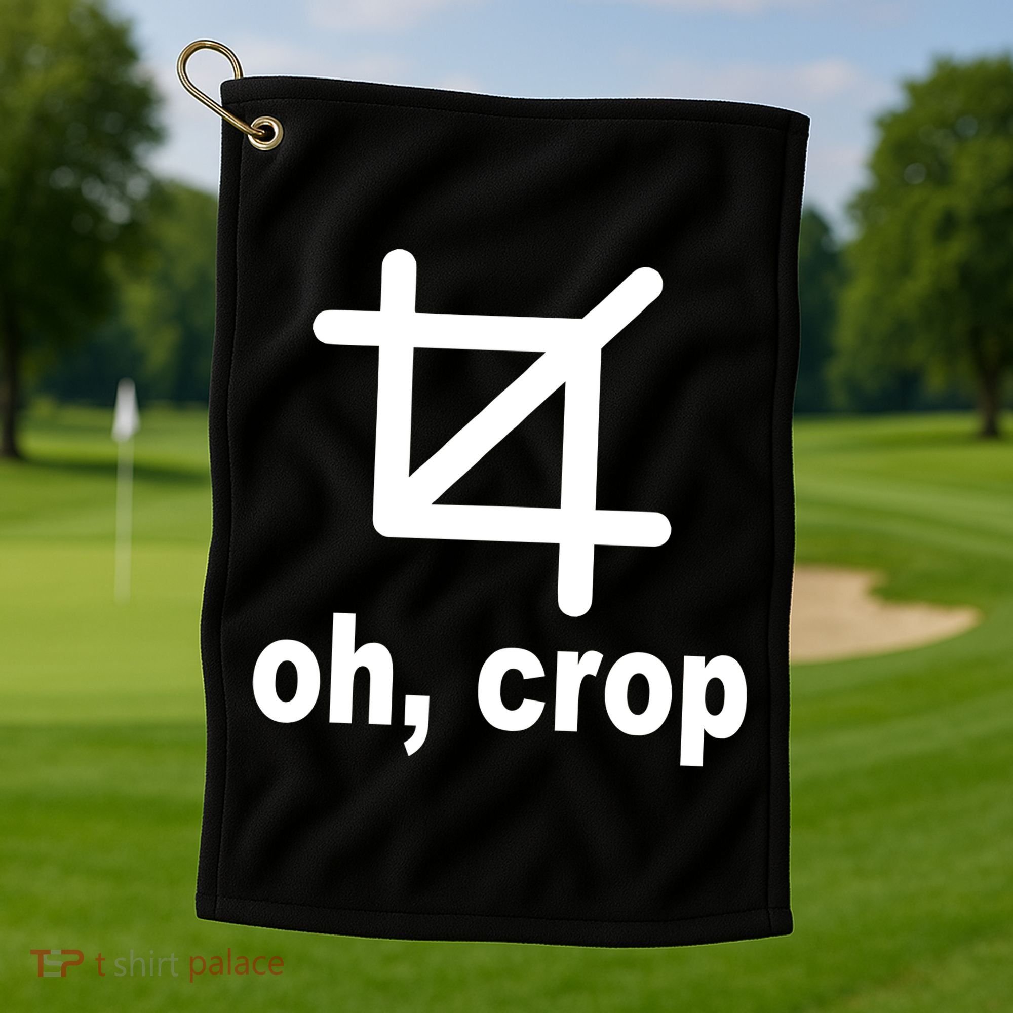 Oh Crop Math Geek Golf Towel