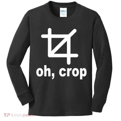 Oh Crop Math Geek Kids Long Sleeve Shirt