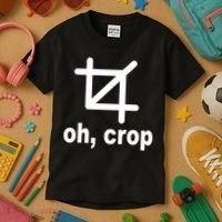 Oh Crop Math Geek Kids T-Shirt thumb 3