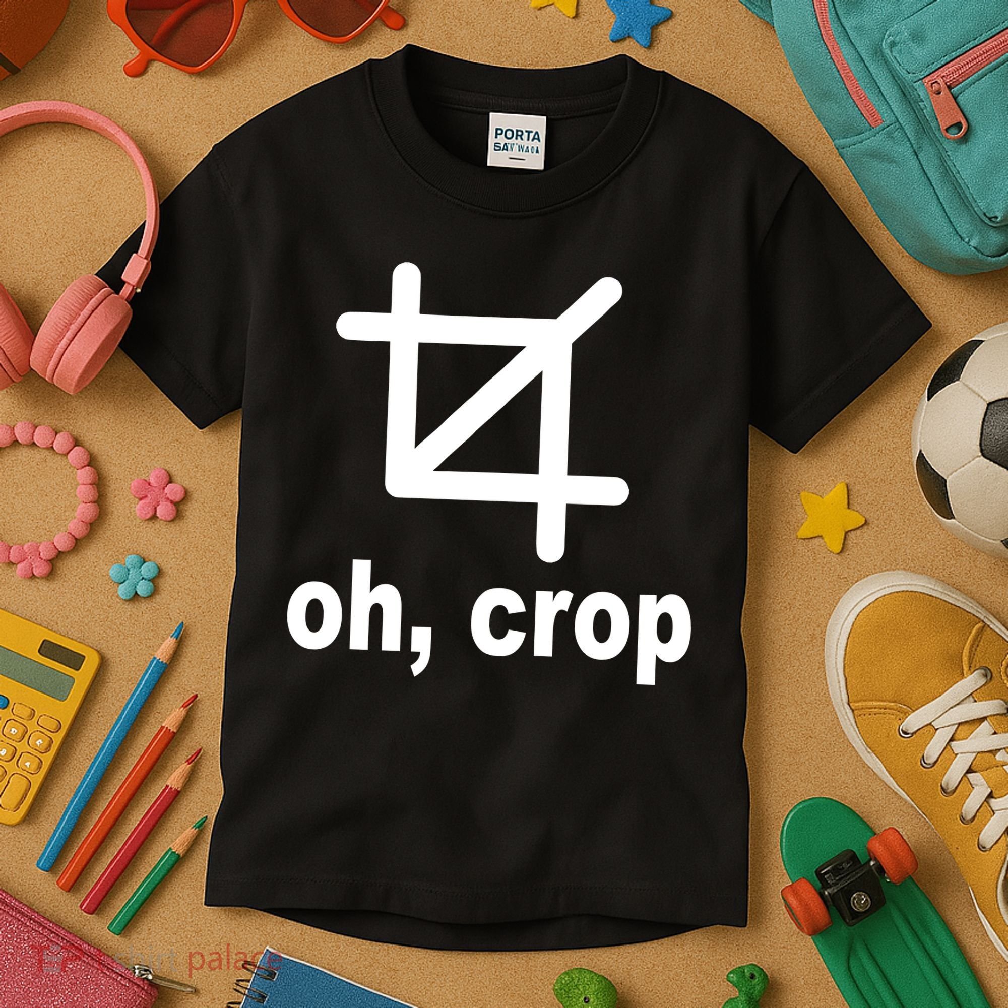Oh Crop Math Geek Kids T-Shirt