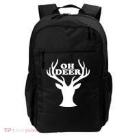 Oh Deer Funny Christmas Backpack thumb 0
