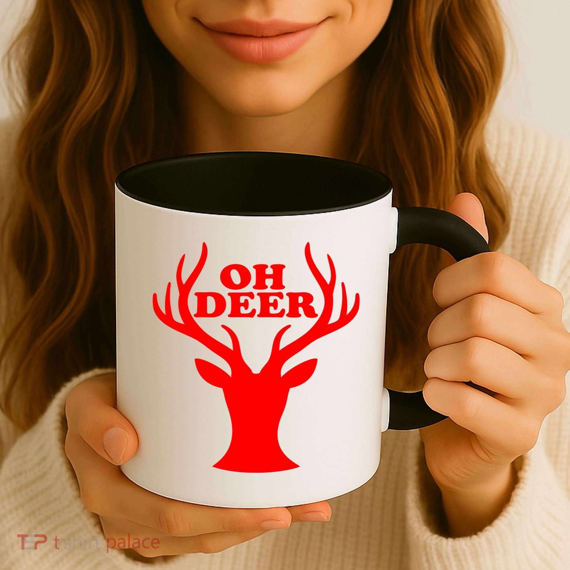 Oh Deer Funny Christmas Coffee Mug