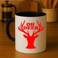 Oh Deer Funny Christmas Coffee Mug thumb 4