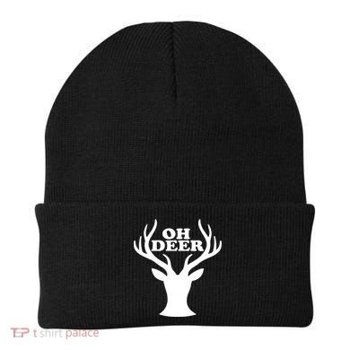 Oh Deer Funny Christmas Beanie