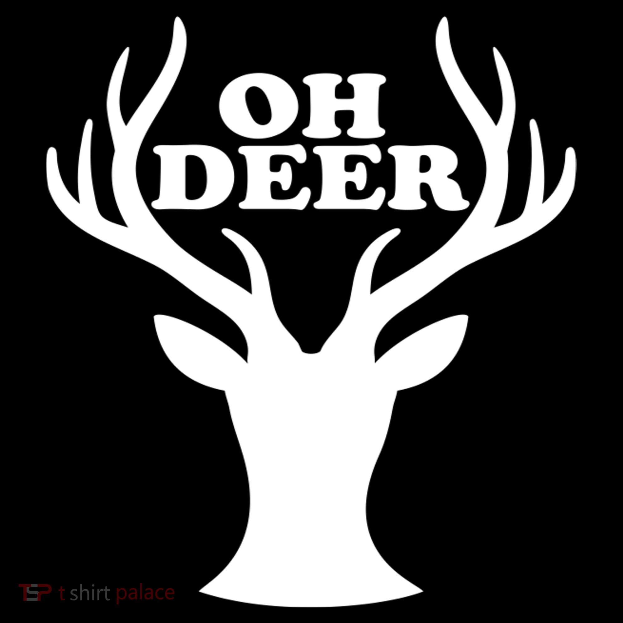 Oh Deer Funny Christmas Women's Hoodie