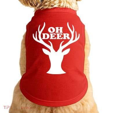 Oh Deer Funny Christmas Doggie Tank