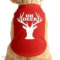 Oh Deer Funny Christmas Doggie Tank thumb 0