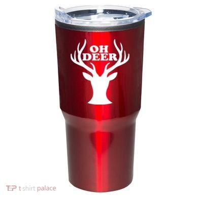 Oh Deer Funny Christmas Tumbler