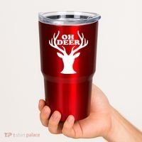 Oh Deer Funny Christmas Tumbler thumb 2
