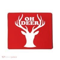 Oh Deer Funny Christmas Mousepad thumb 0