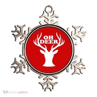 Oh Deer Funny Christmas Ornament