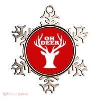 Oh Deer Funny Christmas Ornament thumb 0