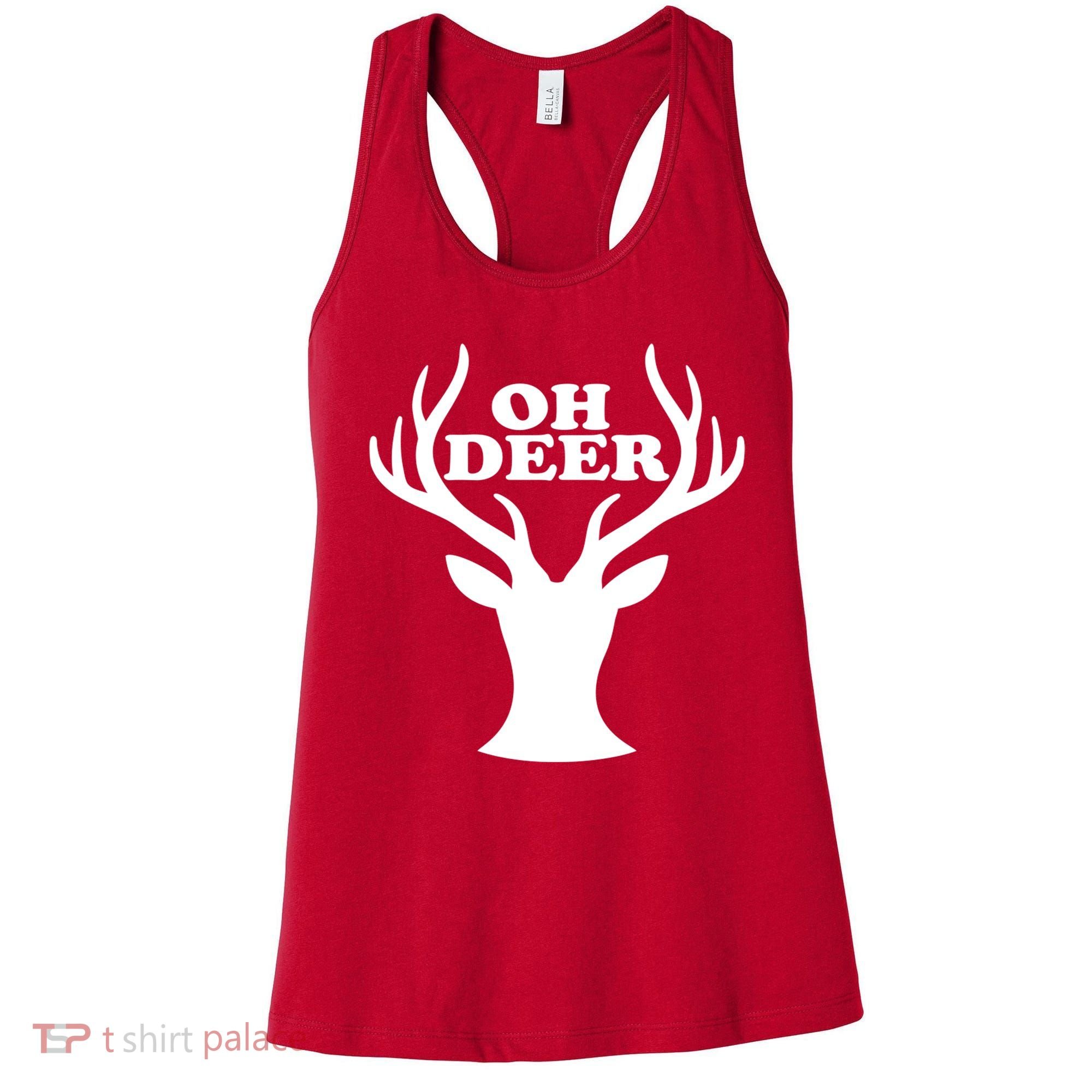 Oh Deer Funny Christmas Women's Tank Top
