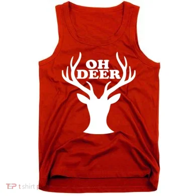 Oh Deer Funny Christmas Tank Top