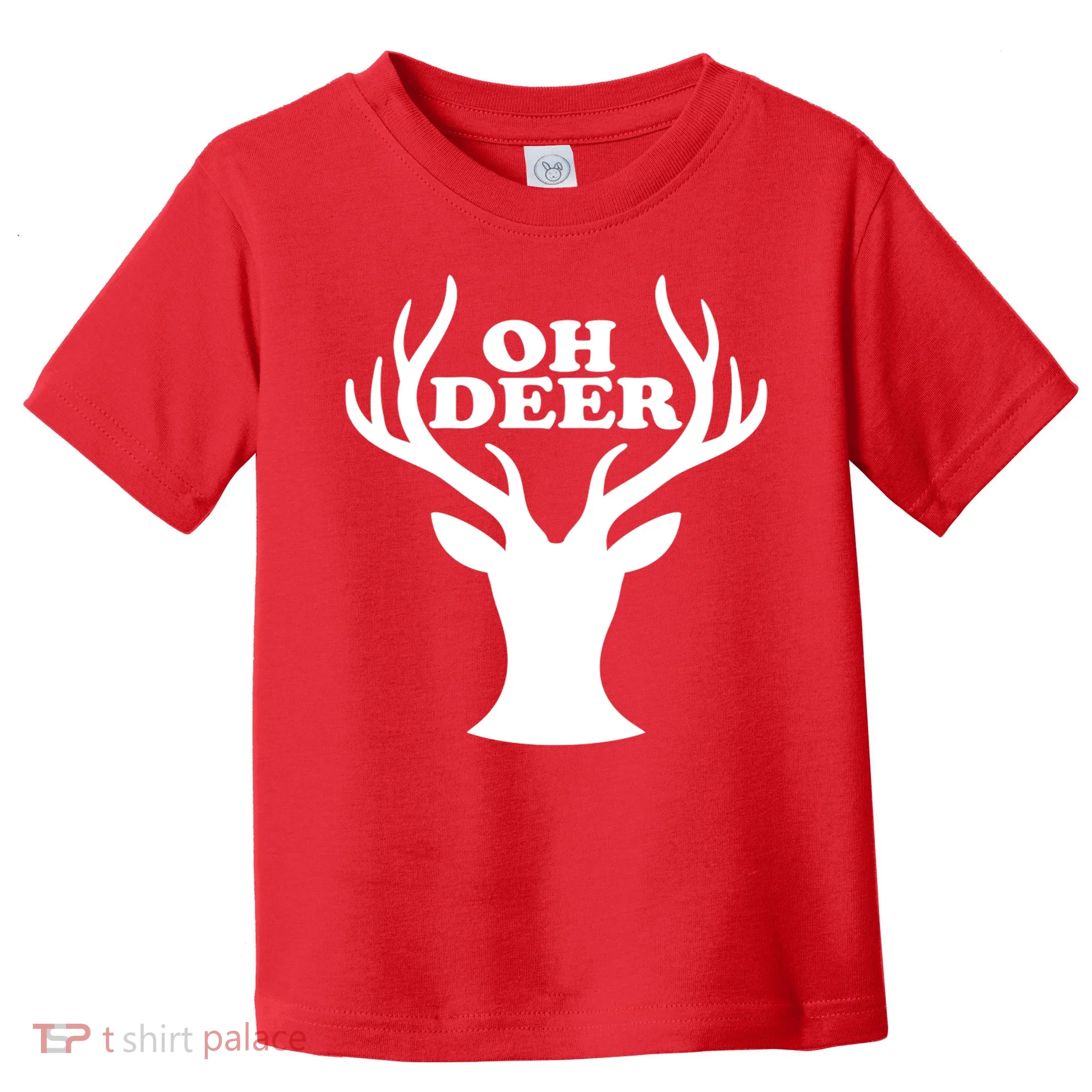 Oh Deer Funny Christmas Toddler T-Shirt
