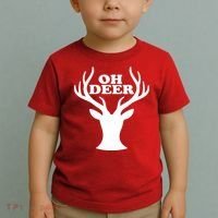 Oh Deer Funny Christmas Toddler T-Shirt thumb 2