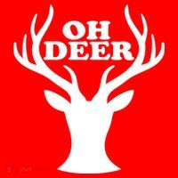 Oh Deer Funny Christmas Women's T-Shirt thumb 6