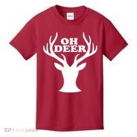 Oh Deer Funny Christmas Kids T-Shirt thumb 0