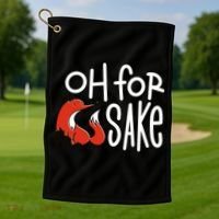 Oh For Fox Sake Golf Towel thumb 1