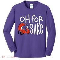 Oh For Fox Sake Kids Long Sleeve Shirt thumb 0