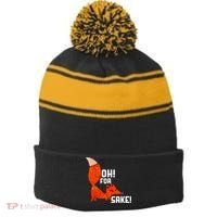 Oh For Fox Shake! Stripe Pom Pom Beanie thumb 0
