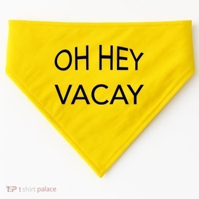 Oh Hey Vacay USA-Made Doggie Bandana