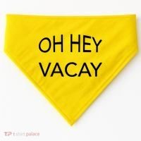 Oh Hey Vacay USA-Made Doggie Bandana thumb 0