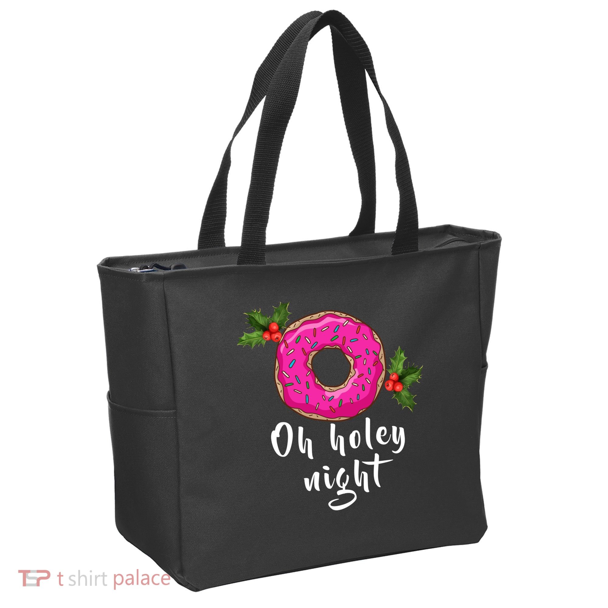 Oh Holey Night Donut Tote Bag
