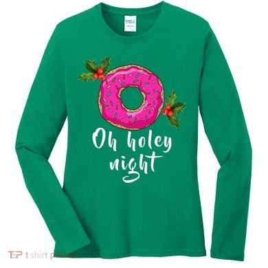 Oh Holey Night Donut Women's Long Sleeve Shirt