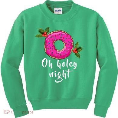 Oh Holey Night Donut Kids Sweatshirt