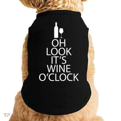 Oh Look it's Wine O'Clock Doggie Tank