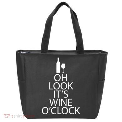 Oh Look it's Wine O'Clock Tote Bag