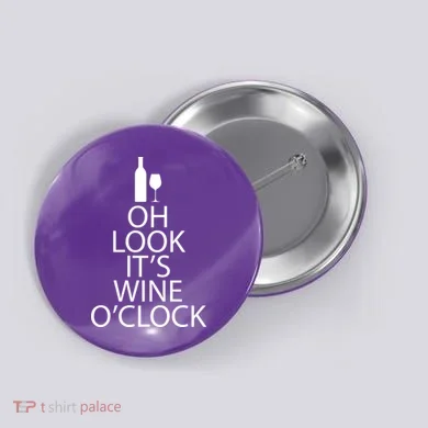 Oh Look it's Wine O'Clock Button