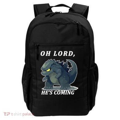 Oh Lord He's Coming Funny Monster Backpack