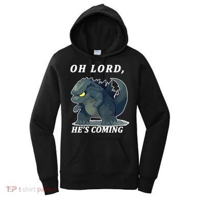 Oh Lord He's Coming Funny Monster Women's Hoodie