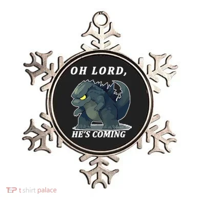 Oh Lord He's Coming Funny Monster Ornament