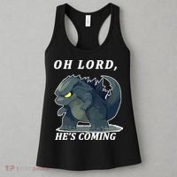 Oh Lord He's Coming Funny Monster Women's Tank Top thumb 3