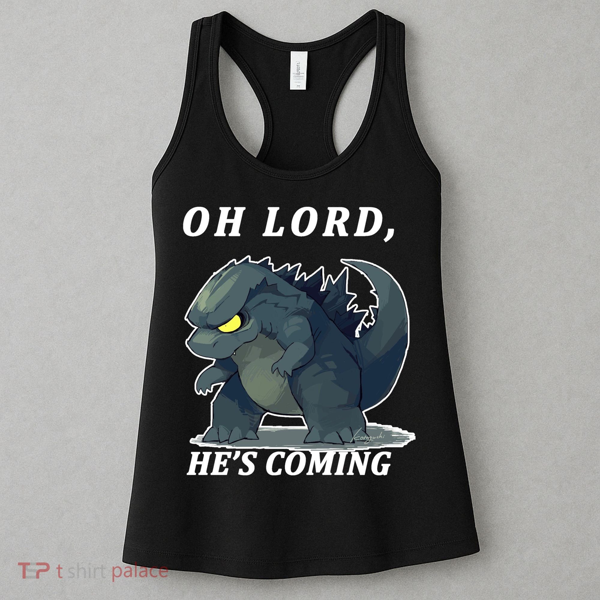 Oh Lord He's Coming Funny Monster Women's Tank Top