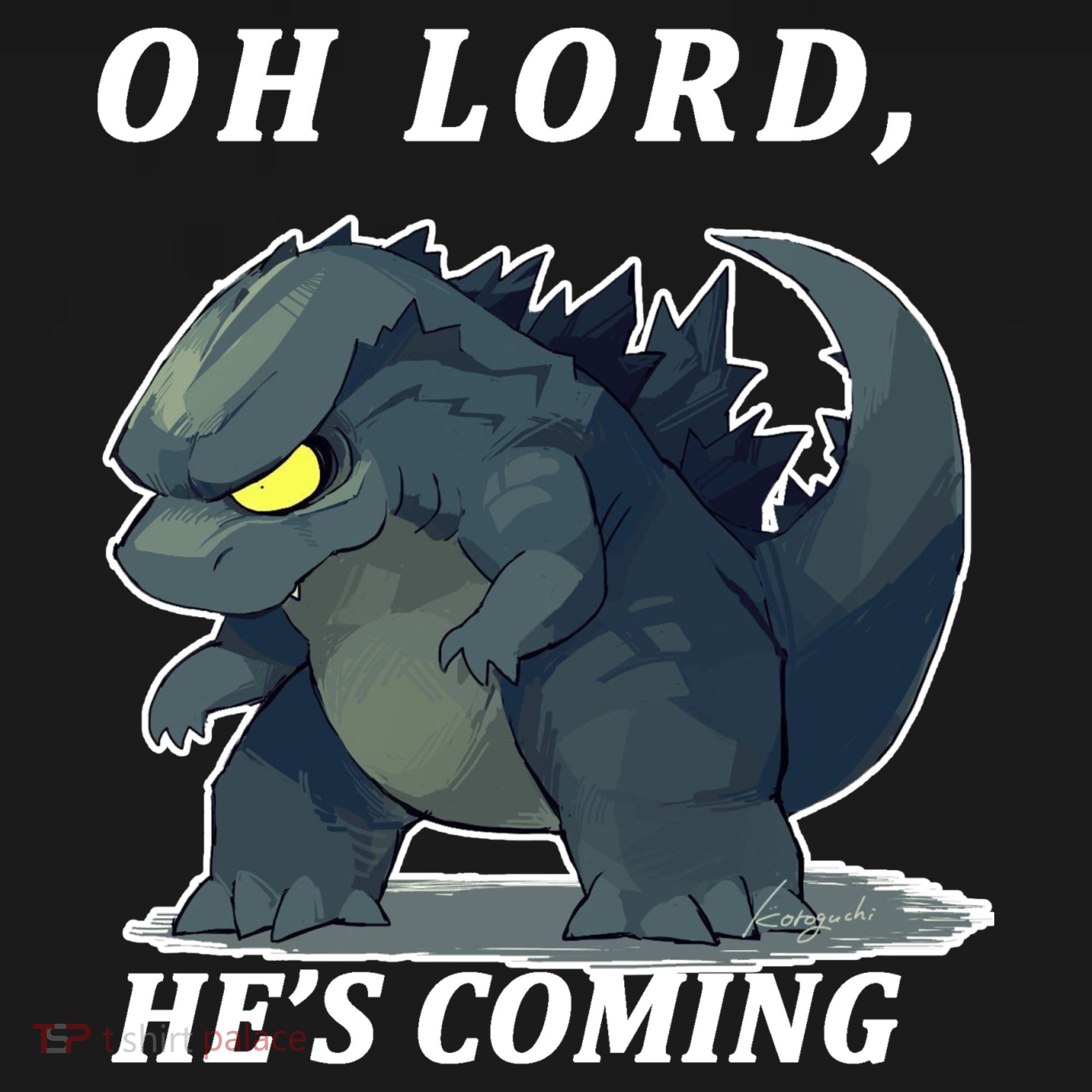 Oh Lord He's Coming Funny Monster Baby Bodysuit