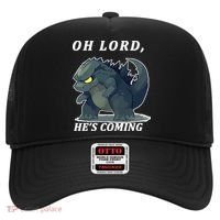 Oh Lord He's Coming Funny Monster Hat thumb 0