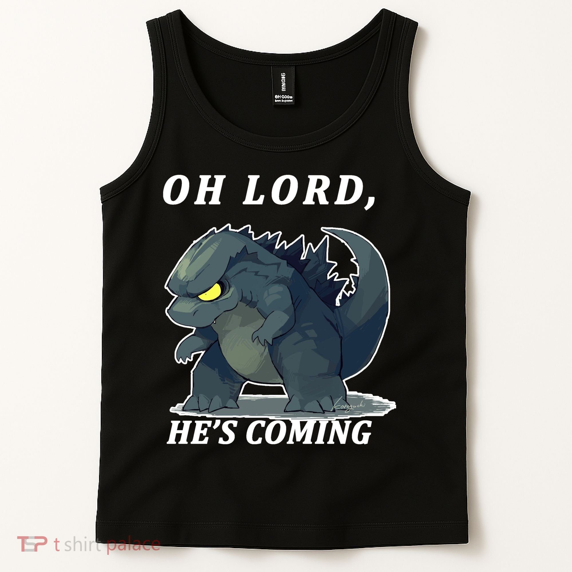 Oh Lord He's Coming Funny Monster Tank Top